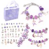 Hot cartoon pink set diy handmade jewelry children's bracelet women exquisite gift box gift bracelet
