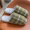 Machine washable Four Seasons Home Furnishing Couple Silent Cotton Slippers Indoor Silent Men and Women Wooden Floor Slippers