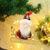 Santa Claus Doll Christmas Tree Pendant faceless doll standing window scene layout Christmas decorations