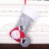 2021 Christmas stockings gift bag gray with lights Christmas Eve Christmas decoration Candy Bag Christmas Tree Pendant