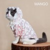 Cat spring and summer small and medium-sized dog thin printed lace top Maltese blue cat jiafeixi pet clothes