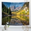 Forest series hanging cloth four seasons scenery background decoration Nordic style bedroom living room wall tapestry customization