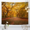Forest series hanging cloth four seasons scenery background decoration Nordic style bedroom living room wall tapestry customization