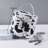Ins tide cow pattern waterproof handbag cosmetic bag net red portable washing bag creative waterproof travel storage bag