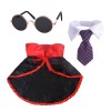 Pet Halloween cloak set dog bow tie cloak hat holiday accessories