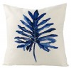 Home blue pillow cover geometric plant Mermaid summer Pillow Cover Blue Summer