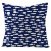 Home blue pillow cover geometric plant Mermaid summer Pillow Cover Blue Summer