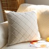 Nordic style velvet pillow case sofa pillow case living room cushion embossed rhombic velvet waist pillow back