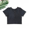European and American sports Yoga short sleeve suit women's drawstring fitness suit high-end seamless Yoga SUIT XL 