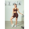 European and American drawstring zipper sports long sleeve fitness suit set women's seamless Yoga suit 