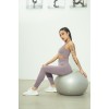 European and American drawstring zipper sports long sleeve fitness suit set women's seamless Yoga suit 