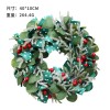 Christmas decorations Nordic green plants Eucalyptus Christmas Wreath home wall hanging door hanging decorations