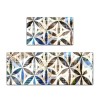 European and American Abstract floor mat waterproof and oil-proof PVC foamed leather kitchen floor mat thickened oil-proof and water-proof