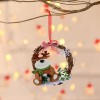 Christmas decorations small Wreath Christmas rattan wreath party window decoration small pendant