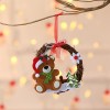 Christmas decorations small Wreath Christmas rattan wreath party window decoration small pendant