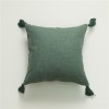 Cotton linen tassel pillow sofa cushion pillow Nordic linen pillow cover bedside backrest sofa pillow cover