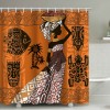 Shower curtain shower curtain African women lion shower curtain bathroom curtain Polyester Waterproof Shower Curtain