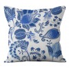 Geometric Pillow Cover Blue Bohemian geometric wave lattice pillow cover European pattern
