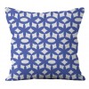 Geometric Pillow Cover Blue Bohemian geometric wave lattice pillow cover European pattern