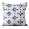 Geometric Pillow Cover Blue Bohemian geometric wave lattice pillow cover European pattern