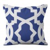 Geometric Pillow Cover Blue Bohemian geometric wave lattice pillow cover European pattern