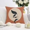 Nordic Abstract plush pillow Morandi sofa pillow cover modern simple short plush printed pillow cover cushion cover