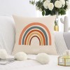 Nordic Abstract plush pillow Morandi sofa pillow cover modern simple short plush printed pillow cover cushion cover