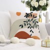 Nordic Abstract plush pillow Morandi sofa pillow cover modern simple short plush printed pillow cover cushion cover