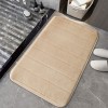 Simple solid color coral velvet quilted floor mat toilet bathroom absorbent doormat household porch foot mat custom made