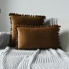 Nordic ins wool ball velvet pillow cover waist back retro pillow Plush Dutch velvet sofa pillow back
