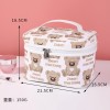 Japan and South Korea net red cute bear portable cosmetic bag large capacity cosmetic storage bag travel handbag