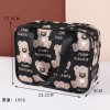 Japan and South Korea net red cute bear portable cosmetic bag large capacity cosmetic storage bag travel handbag
