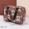 Japan and South Korea net red cute bear portable cosmetic bag large capacity cosmetic storage bag travel handbag