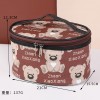Japan and South Korea net red cute bear portable cosmetic bag large capacity cosmetic storage bag travel handbag