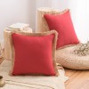 Cotton linen pillow cover tassel side sofa cushion Nordic style thickened waist pillow solid linen backrest pillow
