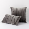 Nordic velvet striped pillow cover light luxury European hotel sofa pillow back cushion back