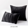 Nordic velvet striped pillow cover light luxury European hotel sofa pillow back cushion back
