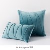Nordic velvet striped pillow cover light luxury European hotel sofa pillow back cushion back