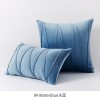 Nordic velvet striped pillow cover light luxury European hotel sofa pillow back cushion back