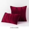 Nordic velvet striped pillow cover light luxury European hotel sofa pillow back cushion back