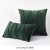 Nordic velvet striped pillow cover light luxury European hotel sofa pillow back cushion back