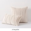 Nordic velvet striped pillow cover light luxury European hotel sofa pillow back cushion back