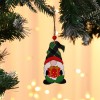 Christmas decorations painted wooden pendant Christmas tree faceless old man Rudolph pattern Pendant