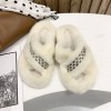 Furry slippers for women in autumn and winter in Europe and America