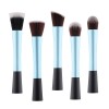 5 small waist cosmetic brush long aluminum tube set flame flat head loose powder brush