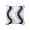Nordic simple embroidered pillow cushion cotton canvas chain embroidered sofa seat pillow cover