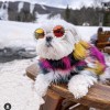 Cat glasses pet dog pearl Sunglasses Teddy bee panda Kitty doll photo Sunglasses headdress love