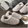 Lovers home cotton shoes, indoor confinement shoes, warm bag with plush slippers, women's winter
