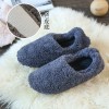 Lovers home cotton shoes, indoor confinement shoes, warm bag with plush slippers, women's winter