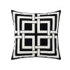 Nordic embroidered cotton canvas chain embroidered ins pillow cushion cover model room car sofa chair pillow